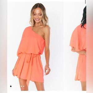Show Me Your Mumu Trish Neon Coral Dress